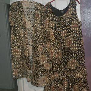 Plus sz 2pc dress set sz 18